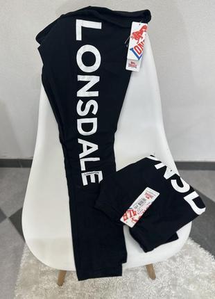 Котонові лосіни, лосини легінси висока посадка lonsdale5 фото