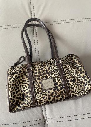 Леопардовая мини сумочка