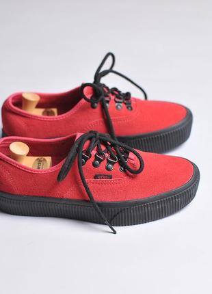 Замшеві кеди шкіра vans platform - 40 - 25.5 см