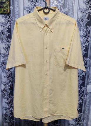 Lacoste мужская рубашка из хлопка размер 42