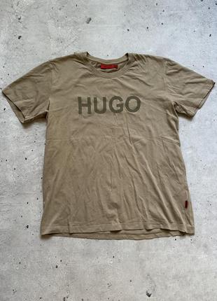 Чоловіча футболка hugo boss з рефлективним лого розмір xl