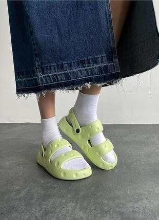 Шльопанці жіночі зелені піна літо 133536