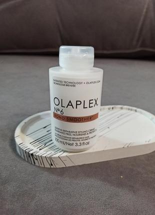 Незмивний відновлювальний крем д/укладання волосся olaplex no. 6 bond smoother leave-in 100ml