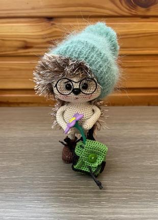 В лоскутная крючком интер&amp;20 игрушка амигуруми ежиков