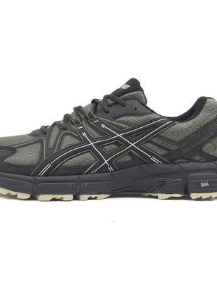 Кроссовки asics больших размеров gel-kahana 8 grey black, мужские кроссовки, асикс