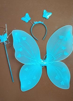 Крылья феи венкс голубые крилья бабочки феи винкс