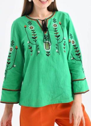Сорочка вишиванка жіноча 100%коттон виробник туреччина