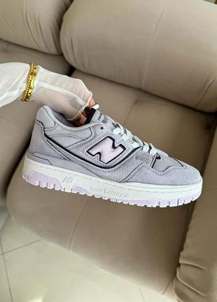 Шикарнезні жіночі кросівки new balance 550 purple бузкові