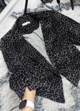 Укороченный пиджак debenhams короткий пиджак жакет жекет леопард