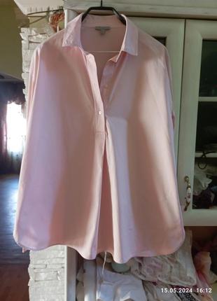 Рубашка блуза от cos в нежно розовом цвете. оригинал