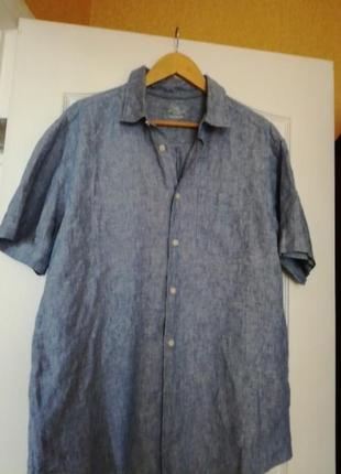 Рубашка мужская 100% лен от m&amp;s collection