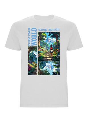 Біла футболка turn your world