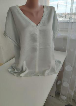 Комбінована шовком футболка блуза nile