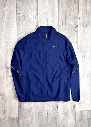 Nike кофта ветровка m размер спортивная синяя оригинал