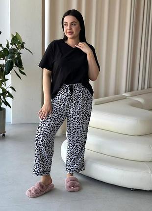 Пижама do2839 голубое лео