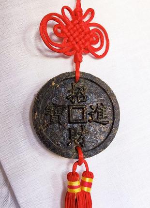 Элитный чайный декор с узелком «чжунгоцзе» "монета