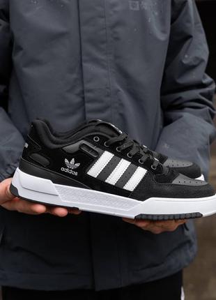 Чоловічі кросівки adidas forum low black white