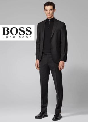 Hugo boss mens wool black suit мужской костюм