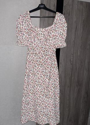 Сукня плаття з квіточками розмір xs-s (42)