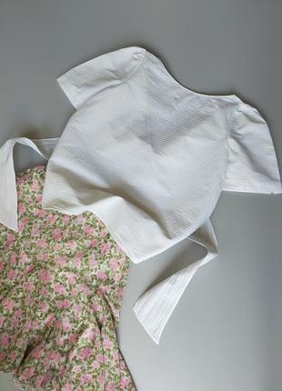 Massimo dutti блуза с бантом на спине