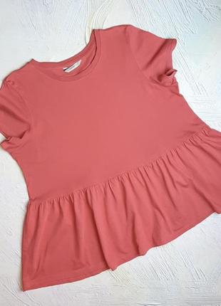 Отличная коралловая натуральная женская футболка george, размер 48 - 50