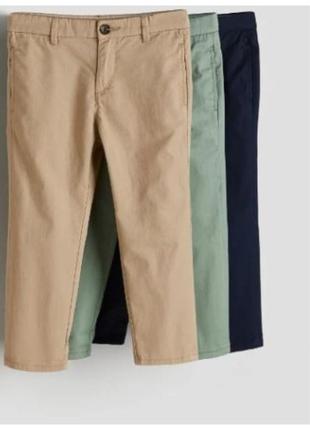 Стильні трендові штани-чінос для хлопчика h&m эйч энд эм штани