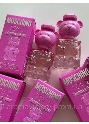 Moschino toy 2 bubble gum 5 мл оригінал, міні пробник, міні парфуми, ведмедик, мишка (дуже стійка парфумерія)