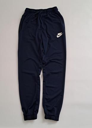 Мужские спортивные тёмно-синие штаны nike swoosh с манжетами m размер
