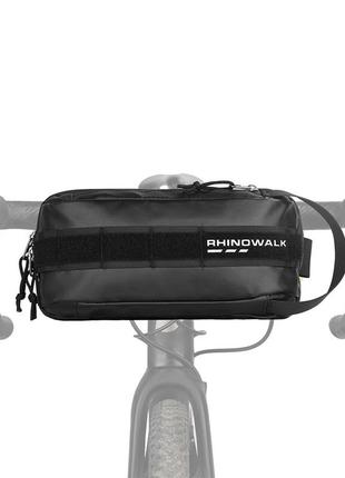 Вело / мото сумка на кермо rhinowalk rk24930bk чорний