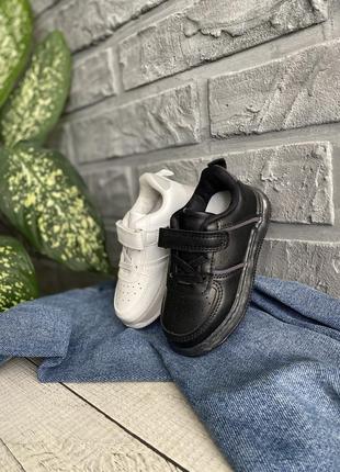 Белые детские кеды кроссовки jong golf на липучках р21-30