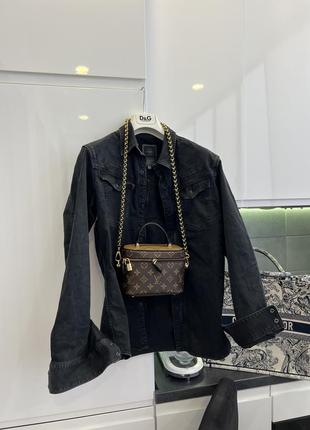 Темно серая черная вываренная фирменная рубашка джинсовая куртка g star raw с цум стиль balenciaga2 фото