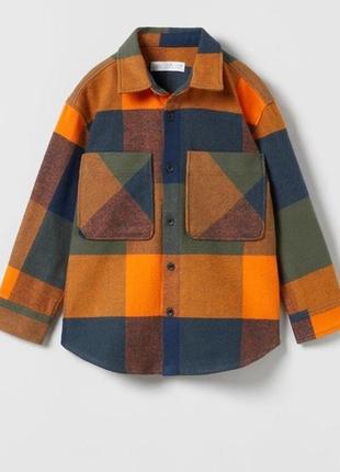 Стильна байкова сорочка рубашка zara 12 років.