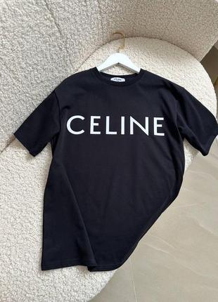 Женская брендов футболка в стиле celine 100% коттон