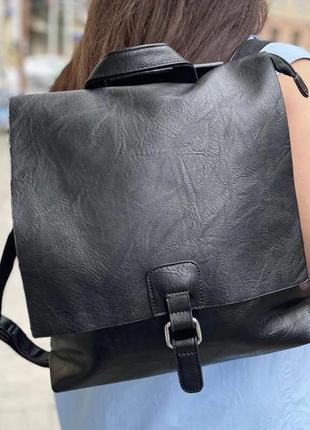 Женский черный рюкзак - сумка francis