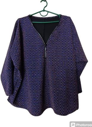 Красива жіноча блуза кофточка, супер батал розмір 56-58 франція