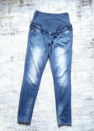 Тонкие, мягкие стрейчевые джинсы для беременных, skinny, 48-50, h&m mama