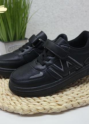 Тom.m том.м детские подростковые кеды-кроссовки кроссовки в школу черные с светоотражателями