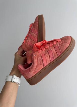 Женские кроссовки adidas campus ́peach / gum’