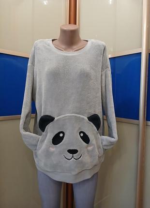 Теплюща плюшева кофта для дому та сну