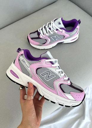 Класні жіночі кросівки у стилі new balance 530 purple бузкові