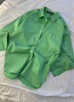 Яркая зеленая рубашка primark
