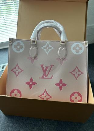 Сумка louis vuitton onthego mm (lv, лв)