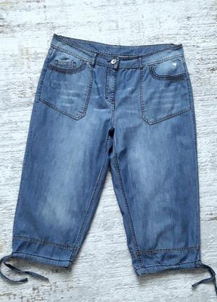 Тонкі джинсові бриджі, 52?-54-56?, бавовна, не тягнеться, m&amp;s collection
