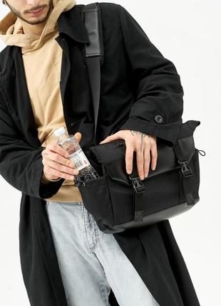 Чоловіча сумка sambag dart для ноутбука чорна7 фото