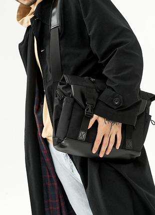 Чоловіча сумка sambag dart для ноутбука чорна8 фото