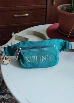 Напоясна вінтажна сумка бананка kipling