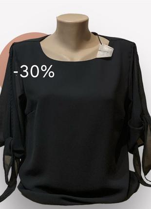 Новая черная блузка 48-52 (8)