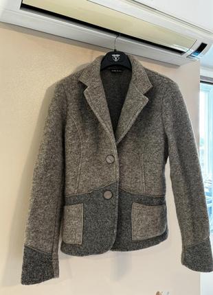 Стильный пиджак италия шерсть шерстяной модный тёплый новая коллекция скидки недорого