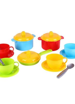 Іграшка посуд "маринка 1 технок", арт.0687txk(multicolor) 15 предметів
