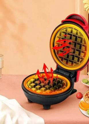 Вафельница мини для бельгийских вафель mini waffle maker